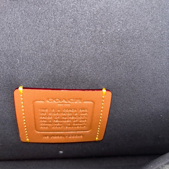 Coach Black and Silver Floral Clutch - Picture 6 of 15